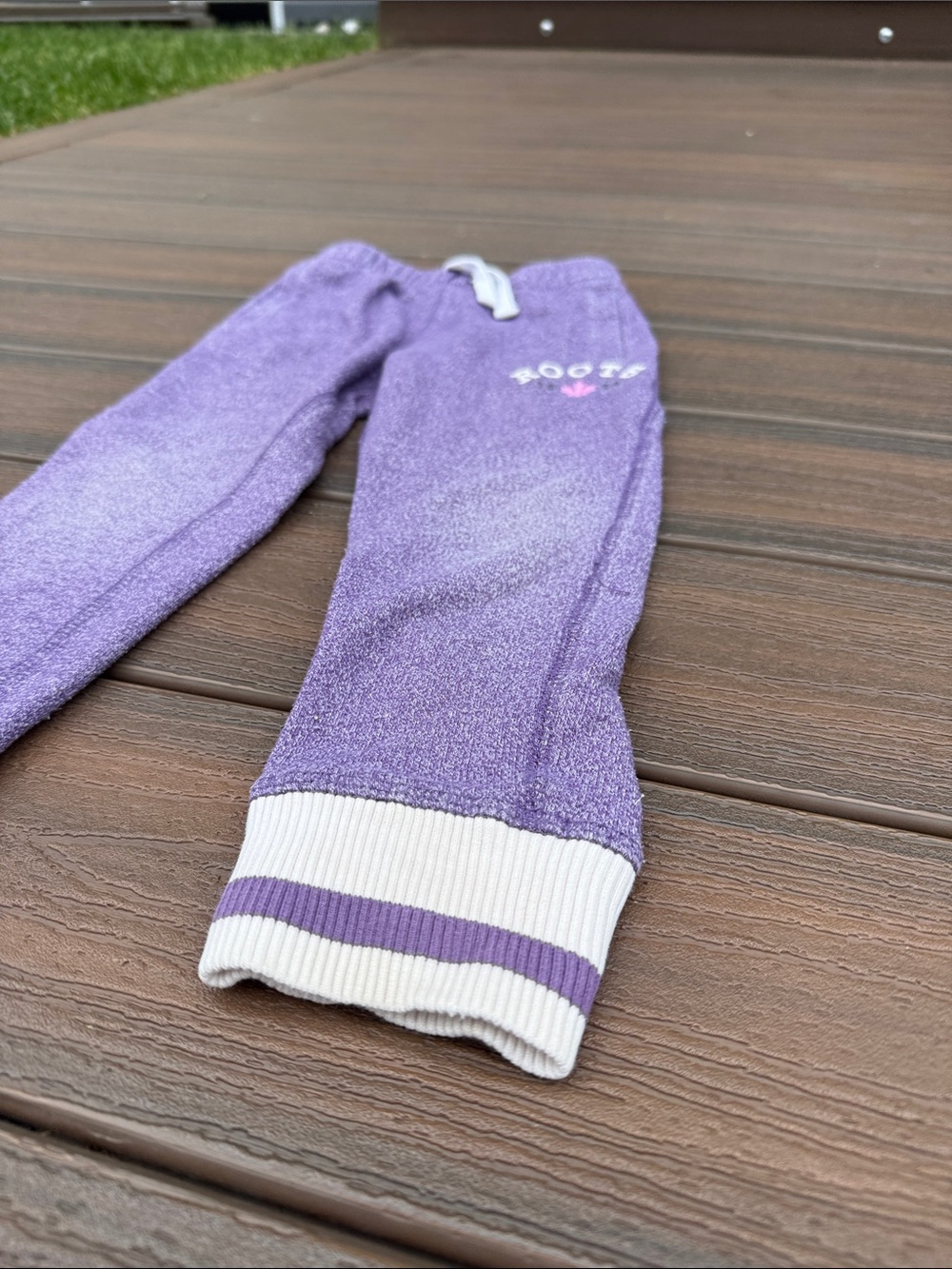Roots Purple Kids Sweatpants - Picture 3 of 4